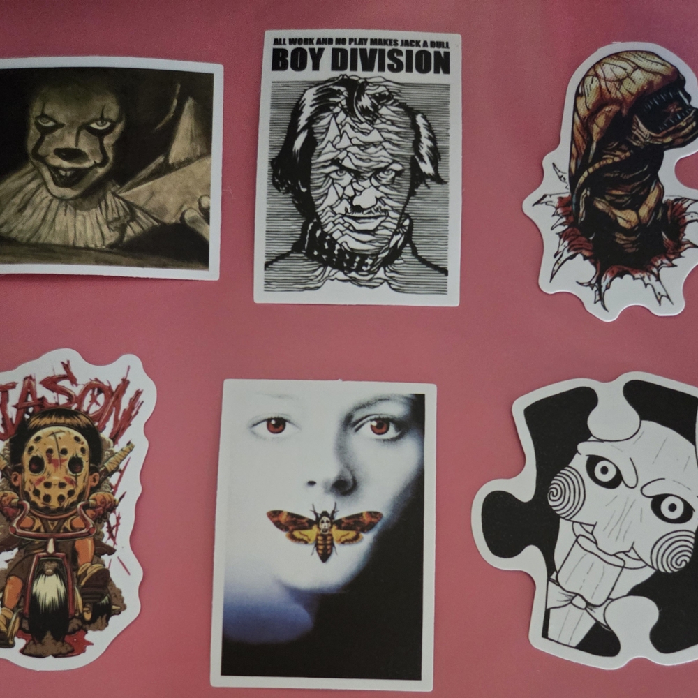 Horror Themed Sticker Set